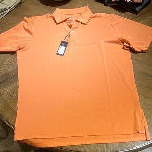 Orange Polo Shirt F&G Tech